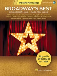 Broadway's Best Simple Sheet Music and Audio Play Along piano sheet music cover Thumbnail